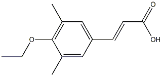 3-(4-ethoxy-3,5-dimethylphenyl)prop-2-enoic acid 化学構造式