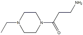 3-(4-ethylpiperazin-1-yl)-3-oxopropan-1-amine,,结构式