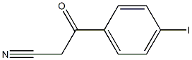 3-(4-iodophenyl)-3-oxopropanenitrile 化学構造式