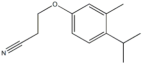 3-(4-isopropyl-3-methylphenoxy)propanenitrile Structure