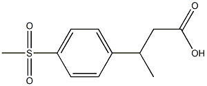 3-(4-methanesulfonylphenyl)butanoic acid Struktur