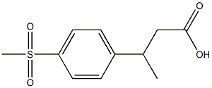 3-(4-methanesulfonylphenyl)butanoic acid Structure