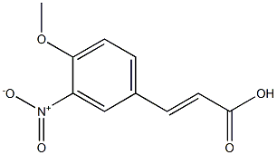 3-(4-methoxy-3-nitrophenyl)prop-2-enoic acid,,结构式