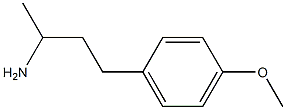 3-(4-methoxyphenyl)-1-methylpropylamine,,结构式