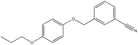 3-(4-propoxyphenoxymethyl)benzonitrile Structure