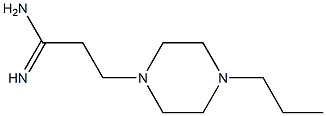 3-(4-propylpiperazin-1-yl)propanimidamide Structure