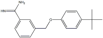 3-(4-tert-butylphenoxymethyl)benzene-1-carboximidamide,,结构式