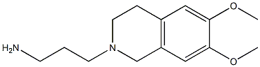 3-(6,7-dimethoxy-1,2,3,4-tetrahydroisoquinolin-2-yl)propan-1-amine Structure