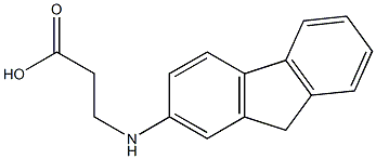 3-(9H-fluoren-2-ylamino)propanoic acid 化学構造式