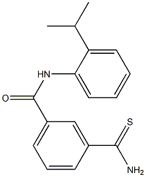 3-(aminocarbonothioyl)-N-(2-isopropylphenyl)benzamide Struktur
