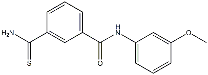 3-(aminocarbonothioyl)-N-(3-methoxyphenyl)benzamide Structure