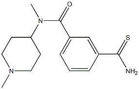  3-(aminocarbonothioyl)-N-methyl-N-(1-methylpiperidin-4-yl)benzamide