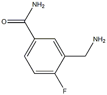 3-(aminomethyl)-4-fluorobenzamide 结构式