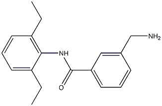 3-(aminomethyl)-N-(2,6-diethylphenyl)benzamide,,结构式