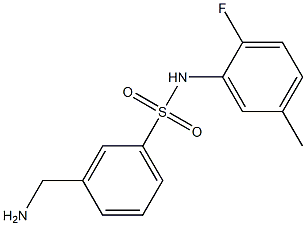 3-(aminomethyl)-N-(2-fluoro-5-methylphenyl)benzene-1-sulfonamide