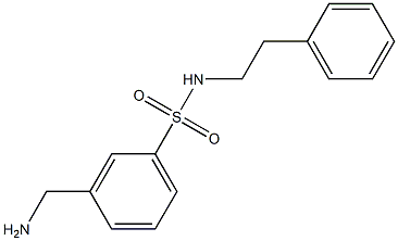 3-(aminomethyl)-N-(2-phenylethyl)benzenesulfonamide Structure