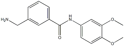 3-(aminomethyl)-N-(3,4-dimethoxyphenyl)benzamide 化学構造式