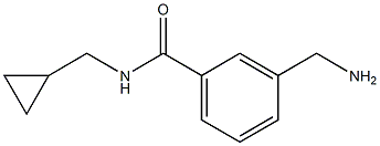 3-(aminomethyl)-N-(cyclopropylmethyl)benzamide, 1016705-90-0, 结构式