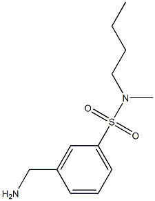 3-(aminomethyl)-N-butyl-N-methylbenzene-1-sulfonamide 结构式