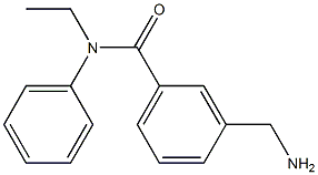 3-(aminomethyl)-N-ethyl-N-phenylbenzamide 化学構造式