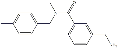 3-(aminomethyl)-N-methyl-N-[(4-methylphenyl)methyl]benzamide