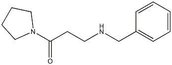 3-(benzylamino)-1-(pyrrolidin-1-yl)propan-1-one Struktur