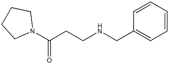 3-(benzylamino)-1-(pyrrolidin-1-yl)propan-1-one,,结构式