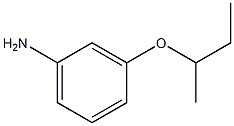 3-(butan-2-yloxy)aniline,,结构式