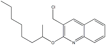 3-(chloromethyl)-2-(octan-2-yloxy)quinoline Structure