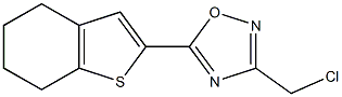 3-(chloromethyl)-5-(4,5,6,7-tetrahydro-1-benzothiophen-2-yl)-1,2,4-oxadiazole|