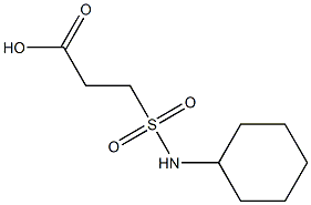 3-(cyclohexylsulfamoyl)propanoic acid,,结构式