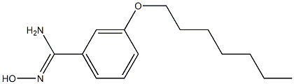 3-(heptyloxy)-N'-hydroxybenzene-1-carboximidamide,,结构式