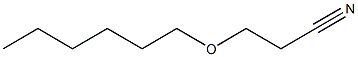 3-(hexyloxy)propanenitrile,,结构式