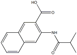 3-(isobutyrylamino)-2-naphthoic acid Structure