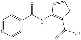 3-(isonicotinoylamino)thiophene-2-carboxylic acid Structure