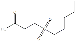 3-(pentylsulfonyl)propanoic acid,,结构式