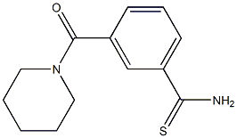 3-(piperidin-1-ylcarbonyl)benzenecarbothioamide Struktur