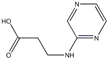 3-(pyrazin-2-ylamino)propanoic acid Structure