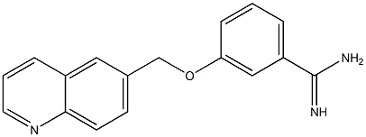 3-(quinolin-6-ylmethoxy)benzene-1-carboximidamide