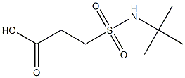3-(tert-butylsulfamoyl)propanoic acid Struktur