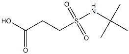 3-(tert-butylsulfamoyl)propanoic acid,,结构式