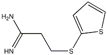 3-(thiophen-2-ylsulfanyl)propanimidamide Structure