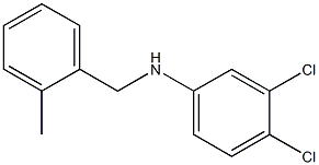 3,4-dichloro-N-[(2-methylphenyl)methyl]aniline Struktur