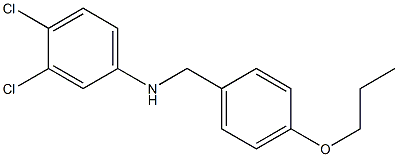 3,4-dichloro-N-[(4-propoxyphenyl)methyl]aniline Structure