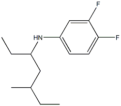 3,4-difluoro-N-(5-methylheptan-3-yl)aniline