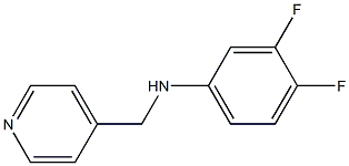 3,4-difluoro-N-(pyridin-4-ylmethyl)aniline 结构式