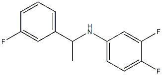 3,4-difluoro-N-[1-(3-fluorophenyl)ethyl]aniline Structure