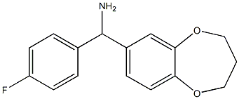 3,4-dihydro-2H-1,5-benzodioxepin-7-yl(4-fluorophenyl)methanamine Structure