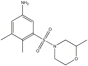 3,4-dimethyl-5-[(2-methylmorpholine-4-)sulfonyl]aniline Structure