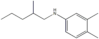 3,4-dimethyl-N-(2-methylpentyl)aniline Struktur